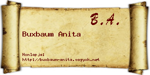 Buxbaum Anita névjegykártya